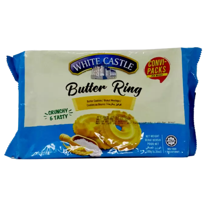 WHITE CASTLE BUTTER RING COOKIES  180 gm