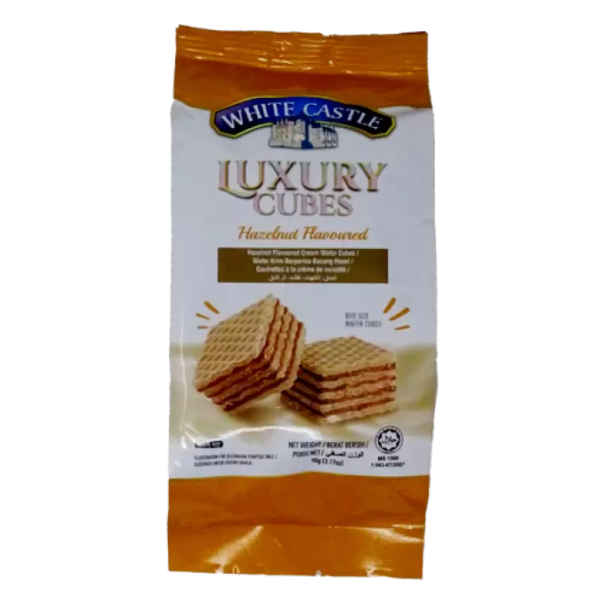 WHITE CASTLE HAZELNUT WAFER CUBES 90 gm