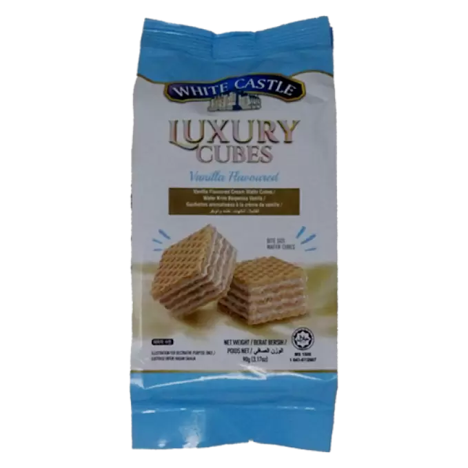 WHITE CASTLE VANILLA WAFER CUBES  90 gm