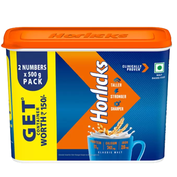 HORLICKS CONTAINER 2*500g 500 gm