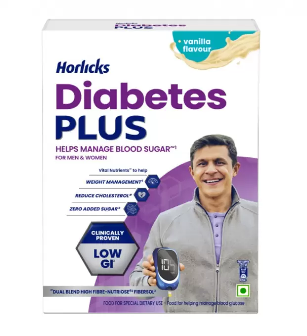 HORLICKS DIABETES PLUS VANILLA  REFILL 200 gm