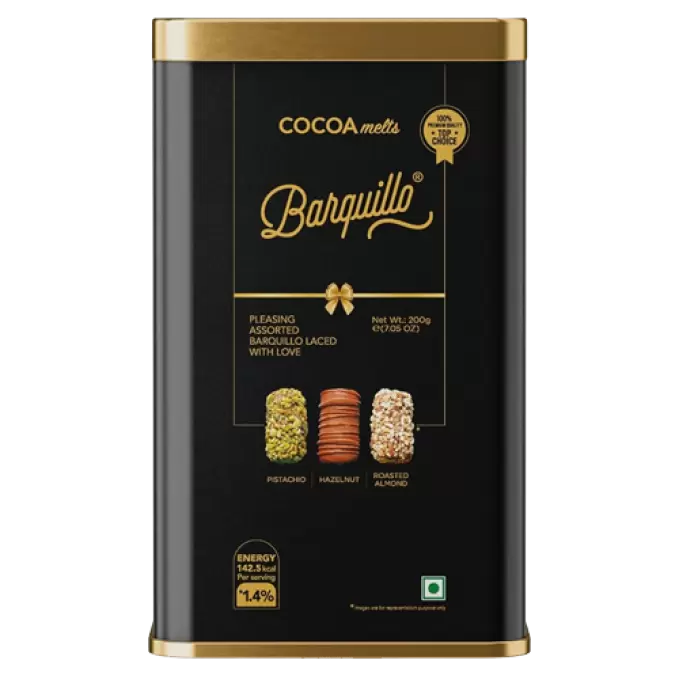 COCOA BARQUILLO ASSORTED CHOCOLATE 200g TIN 200 gm