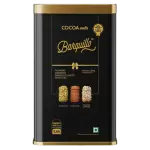 Cocoa barquillo assorted chocolate 200g tin