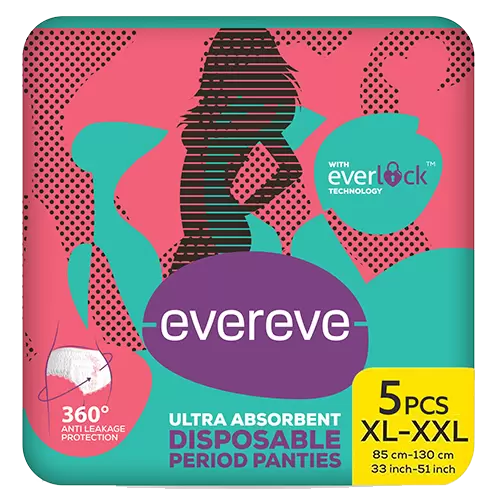 EVEREVE DISPOSABLE PERIOD PANTIES L-XL 5PCS B1G1 5 pcs