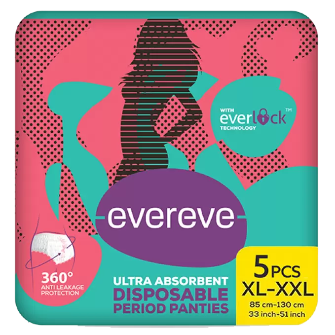 EVEREVE DISPOSABLE PERIOD PANTIES XL-XXL 5PCS B1G1 5 pcs