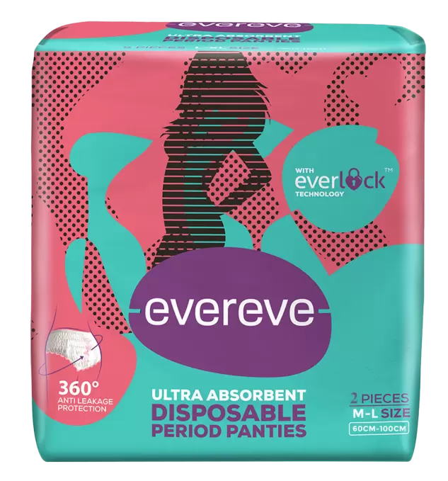 EVEREVE DISPOSABLE PERIOD PANTIES M-L 2PCS B1G1 2 pcs